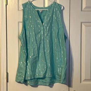 Crown and Ivy- Sleeveless Shirt - Size 3X